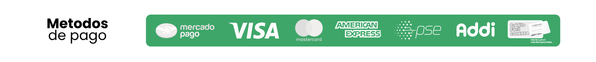 Métodos de pago edwcar